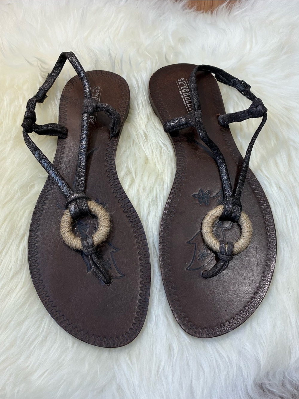 Seychelles Brown Strappy Boho Indie Sandals • Size 7.5